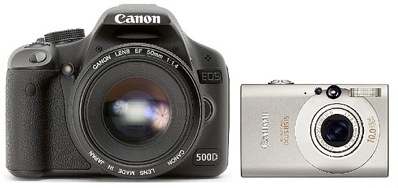 dslr compared to a compact digital camera
