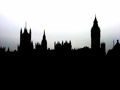 silhouette of the Houses of Parliament