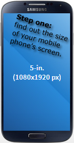 Wallpapers for mobiles - finding screen size