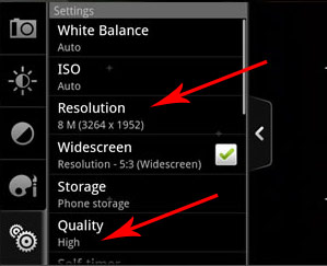 cell phone photography correct camera settings