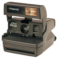 In the old days, the only way to instantly see a photo was to use a polaroid camera polaroid camera