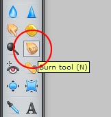 Make HDR photos - start with the burn tool