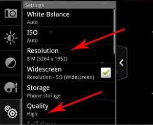 cell phone photography correct camera settings