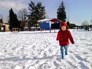correctly exposed snowy scene
