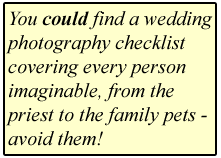 wedding photography checklist - quote