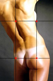 nude photography techniques - rule of thirds
